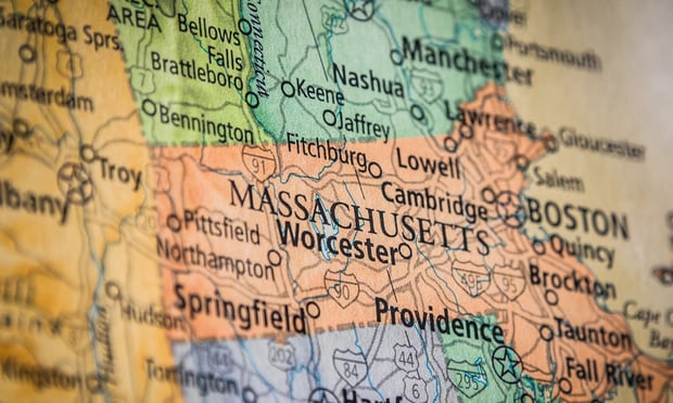 A map of Massachusetts