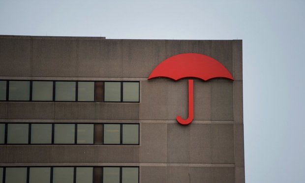 The Travelers Insurance Co. logo is displayed on the company's office building in Hartford, Connecticut, U.S., on Friday, Feb. 6, 2015. Obamacare's startup health insurance plans are flirting with financial distress, as all but five of the 23 nonprofit companies had negative cash flow from operations in the first three quarters of 2014, Standard & Poor's said in a report Tuesday. Photo: Ron Antonelli/Bloomberg