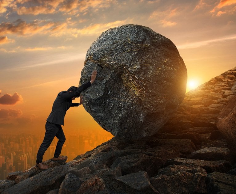 Insurance underwriting can sometimes feel like climbing a mountain and working against gravity. The higher you go, the more energy you have to expend to make progress. (Credit: chaiyapruek/AdobeStock)