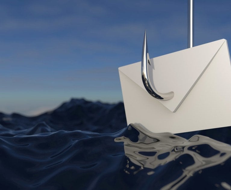 An envelope being fished out of the water by a hook.