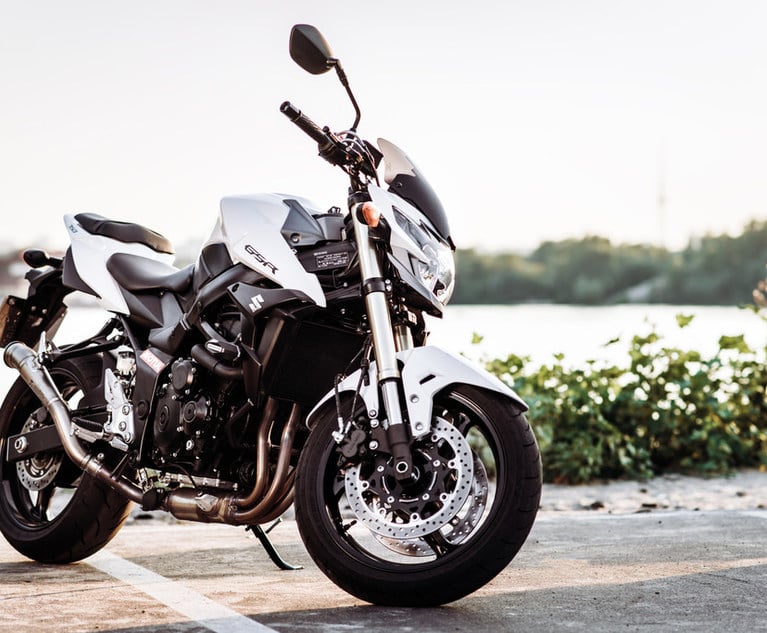 A Suzuki motorcycle