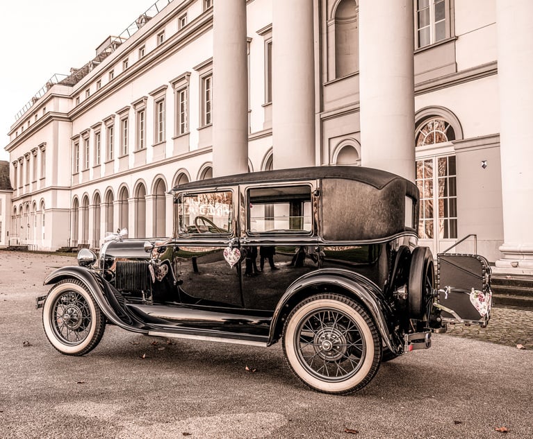 Original Oldtimer old antique car Ford Typ A Tudor Sedan, built at year 1928 during a Wedding Decorated. Credit: CL-Medien/Adobe Stock
