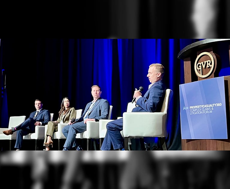Attendees at the 2024 Complex Claims and Litigation Forum were brought up to speed on the myriad of challenges and opportunities the young legal marijuana market presents to the insurance industry. The panel included (left to right) Michael Peters of PL Risk Advisor, Lauren Ybarra of McGlinchey Stafford, Adam Dolan of Gfeller Laurie and Charles Stoecker of McGlinchey Stafford. Credit: Matt Jacob