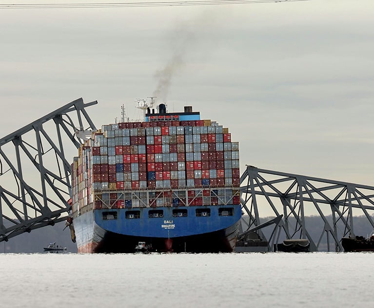 Insurance claims for damage to the bridge alone could reach $1.2 billion, Barclays reported. Credit: Kevin Dietsch/Bloomberg