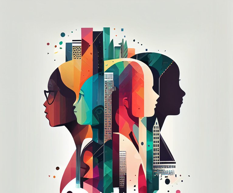 An illustration of different colored human heads overlapping to show diversity