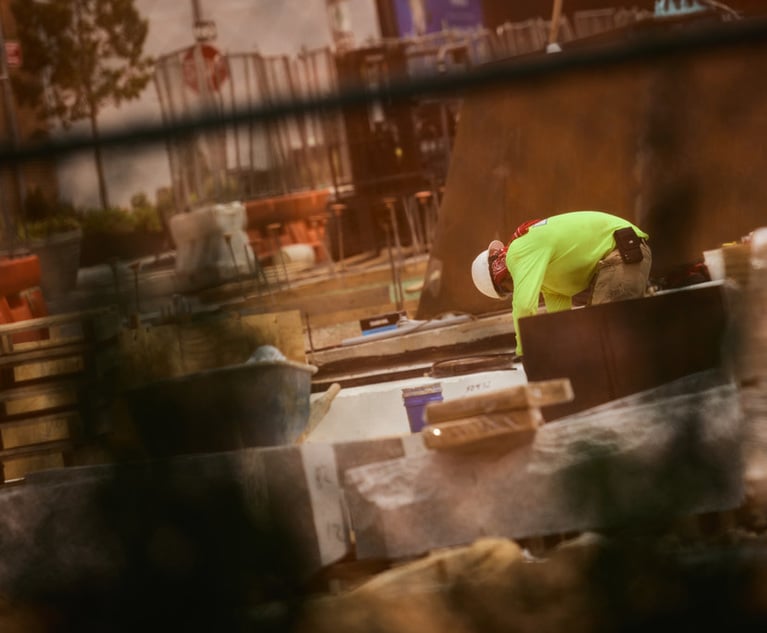 A construction worker working on a construction site