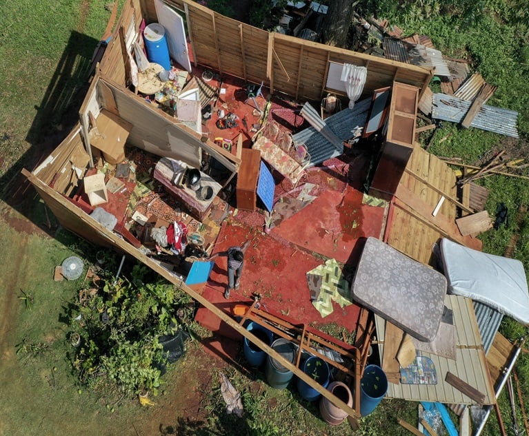 The remains of a home after Hurricane Beryl passed through Jamaica. (Photo credit: Joe Raedle/Getty Images/Bloomberg)