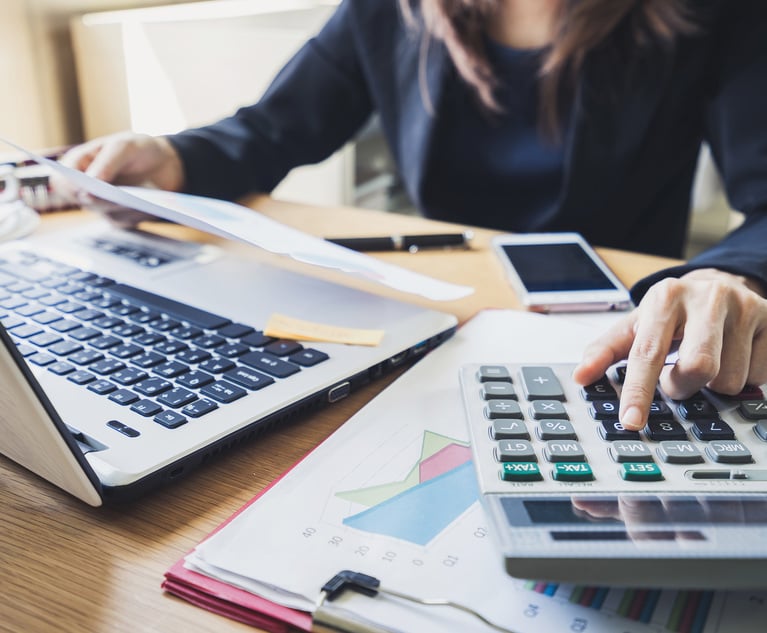 Businessperson working on Desk