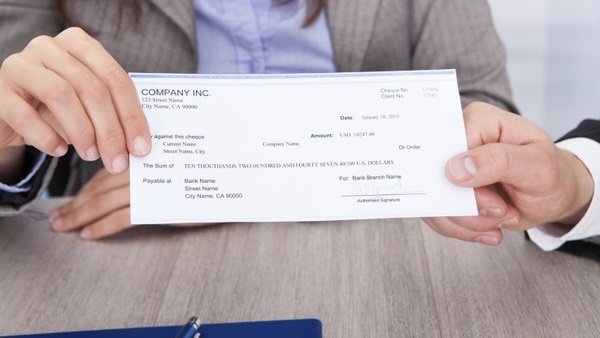 A paycheck