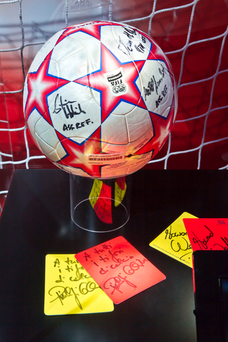 Signed soccer ball