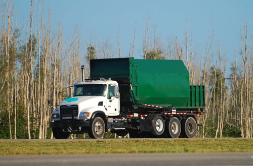 truck hauling waste