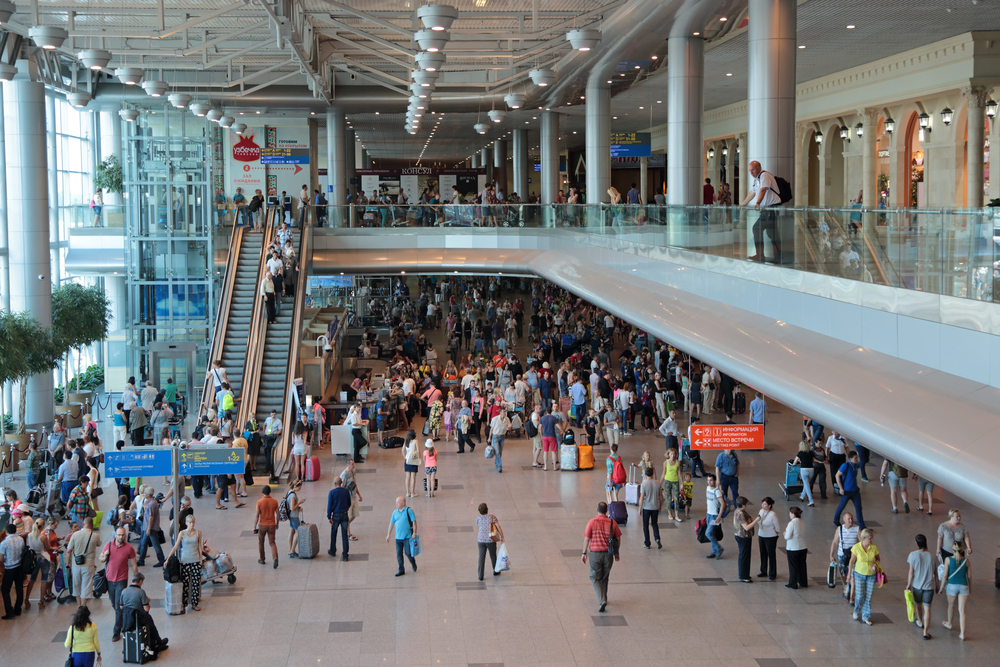 Passengers in airport