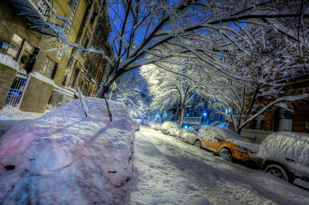 Look for snow and ice buildup