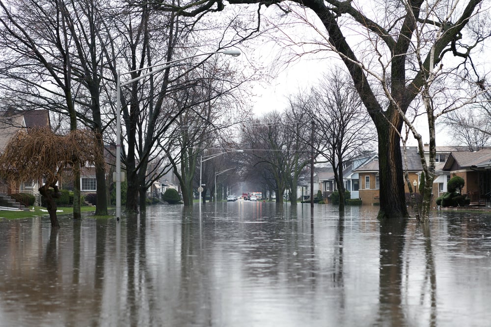 flooded street