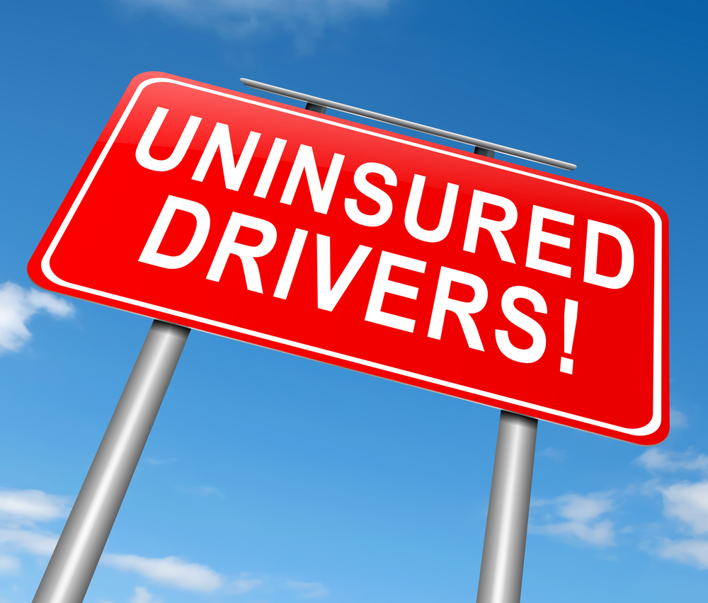 Uninsured Drivers road sign