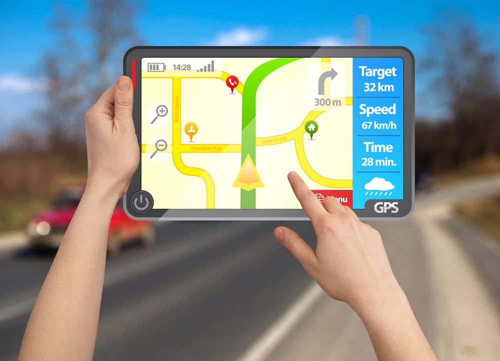 computer tablet with GPS tracking