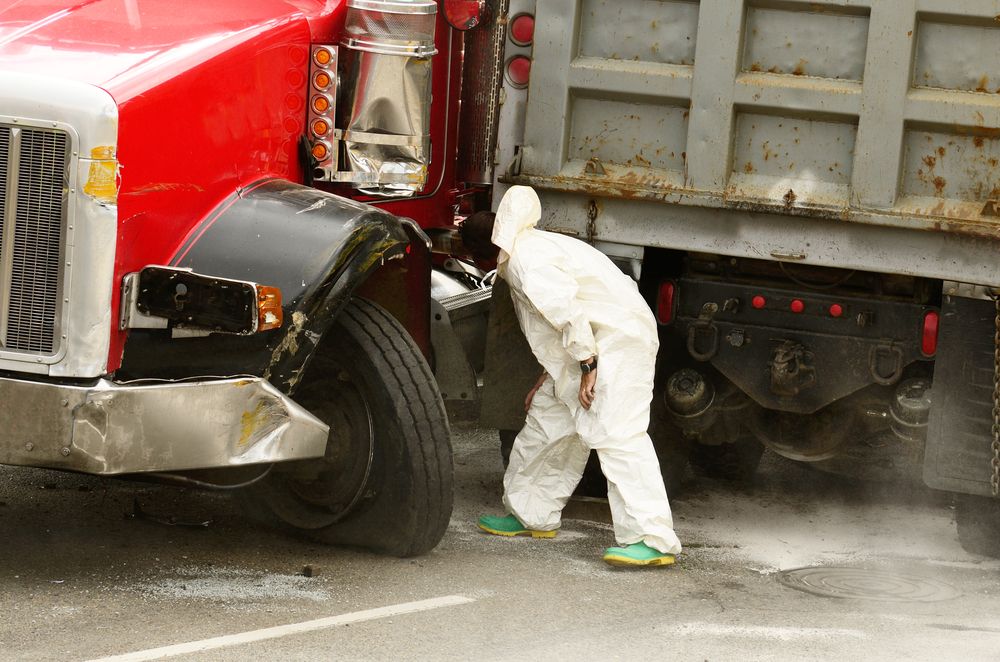 crashed semitruck