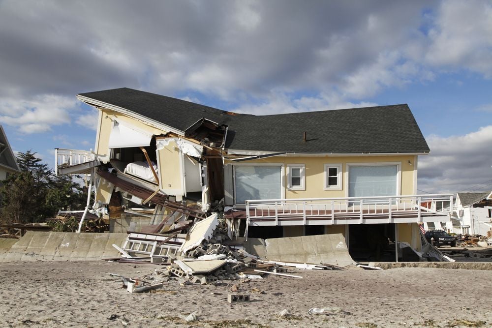 beach house destroyed by storm