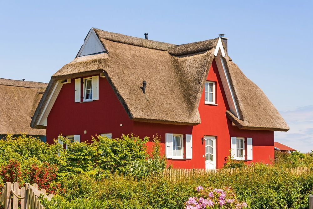 red vacation home