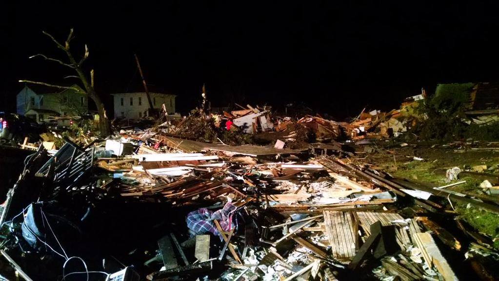 Rochelle Tornado damage