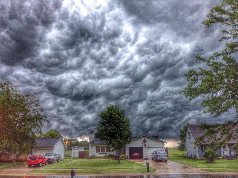 Clouds over Rochelle, Ill.