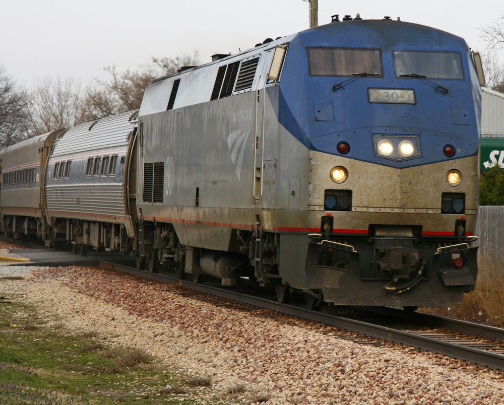 train moving along track