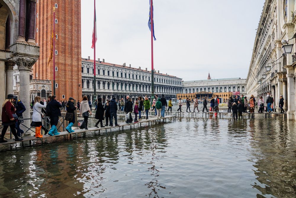 flooding in Venice, Italy