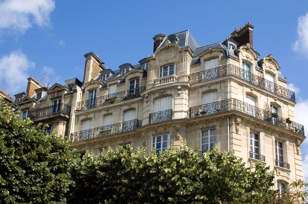 Paris apartment building