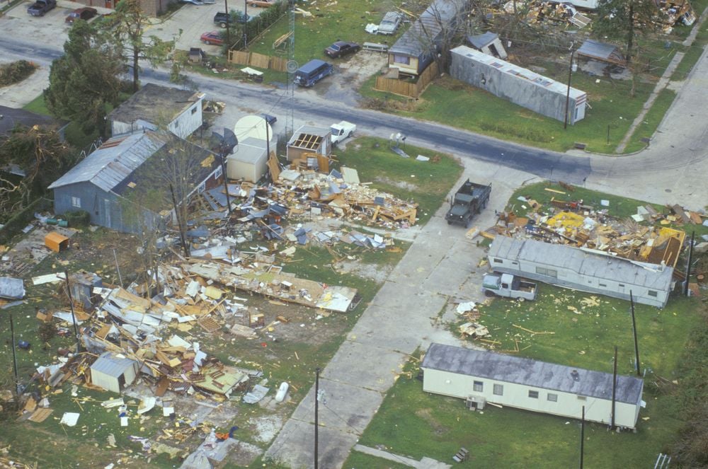 Hurricane Andrew damage