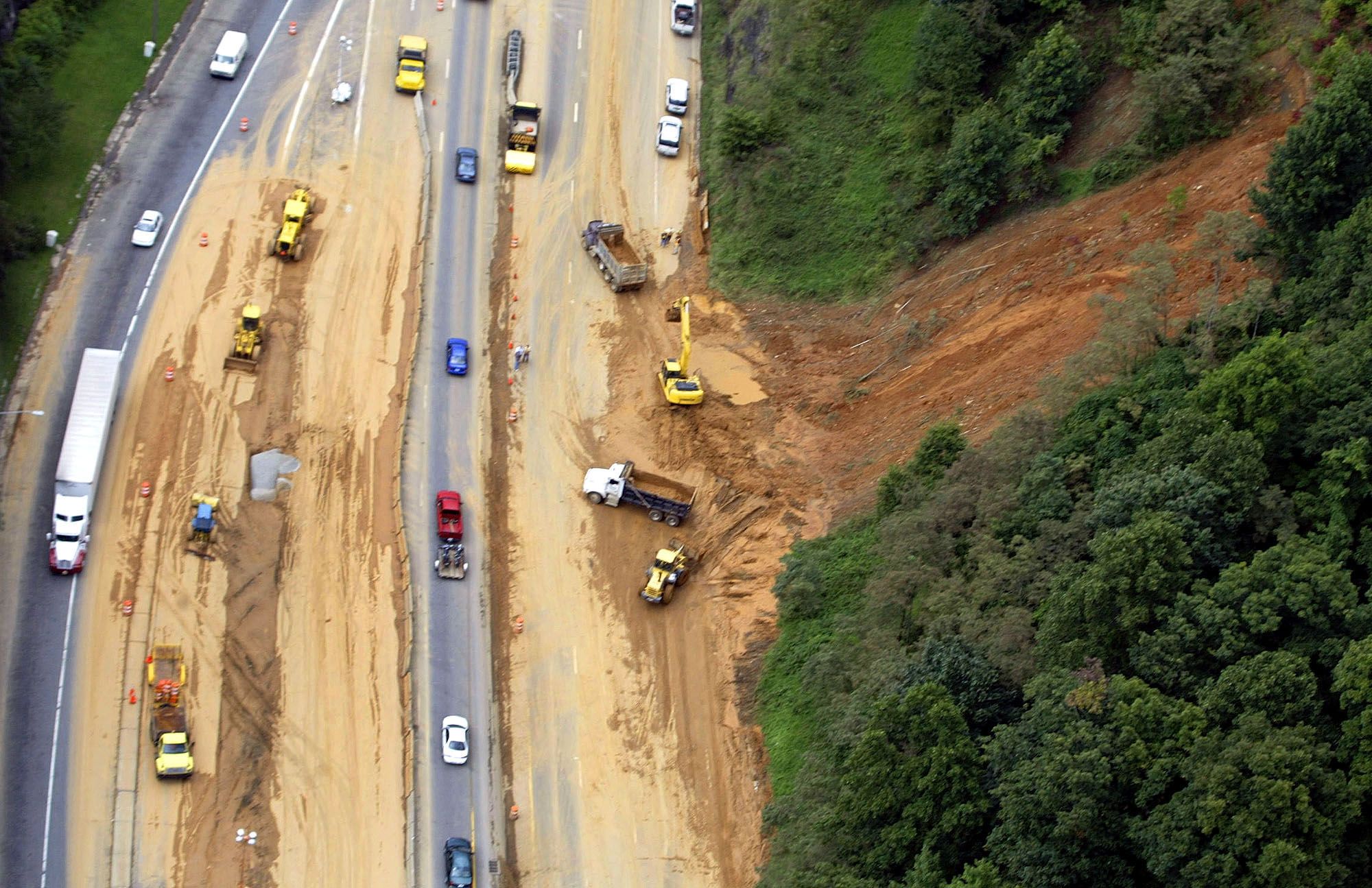 Hurricane Frances mud slide