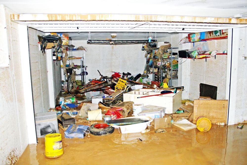 flooded garage