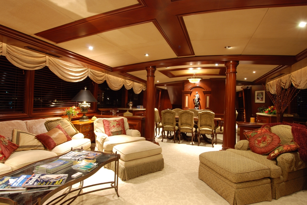 mega yacht interior