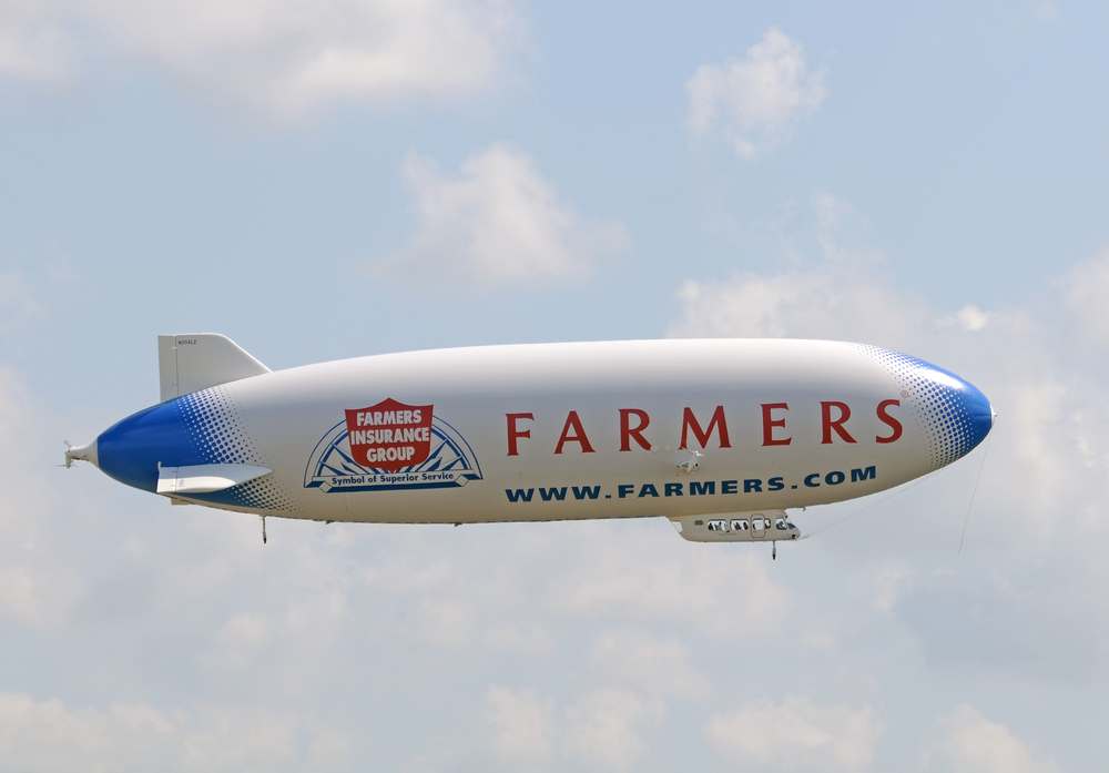 Farmers Insurance blimp