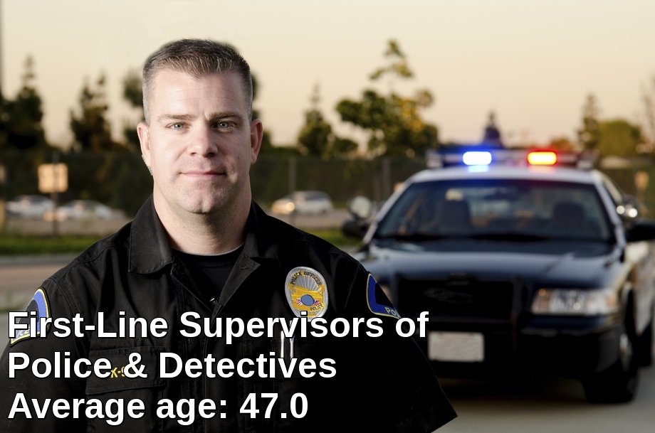 First-line supervisors of police & detectives average age: 47.0