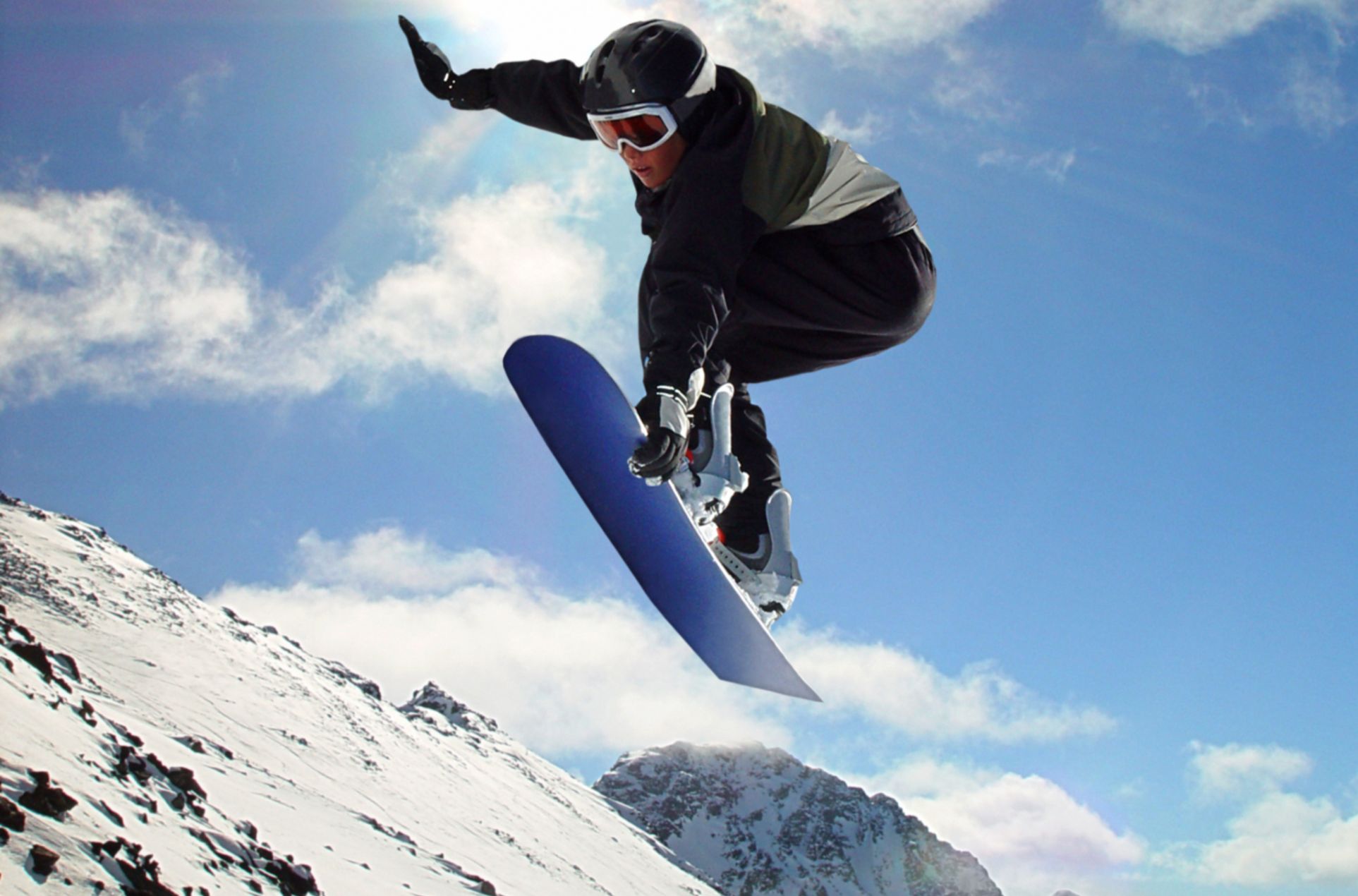 snowboarder in the air