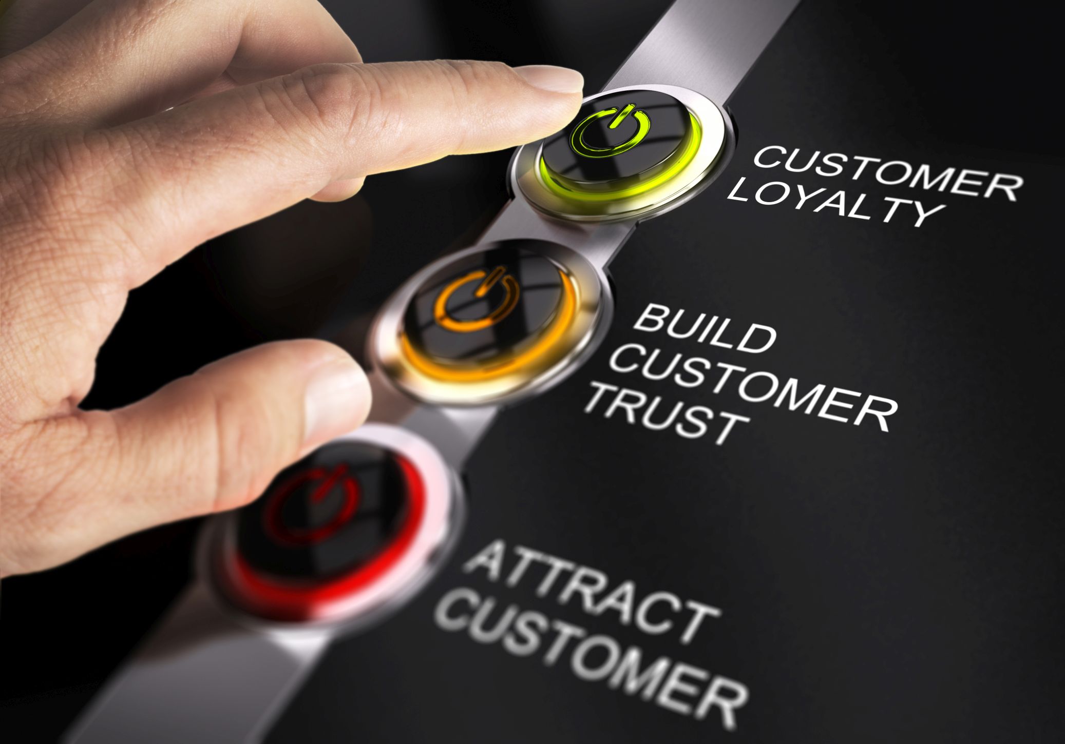 customer loyalty and trust buttons