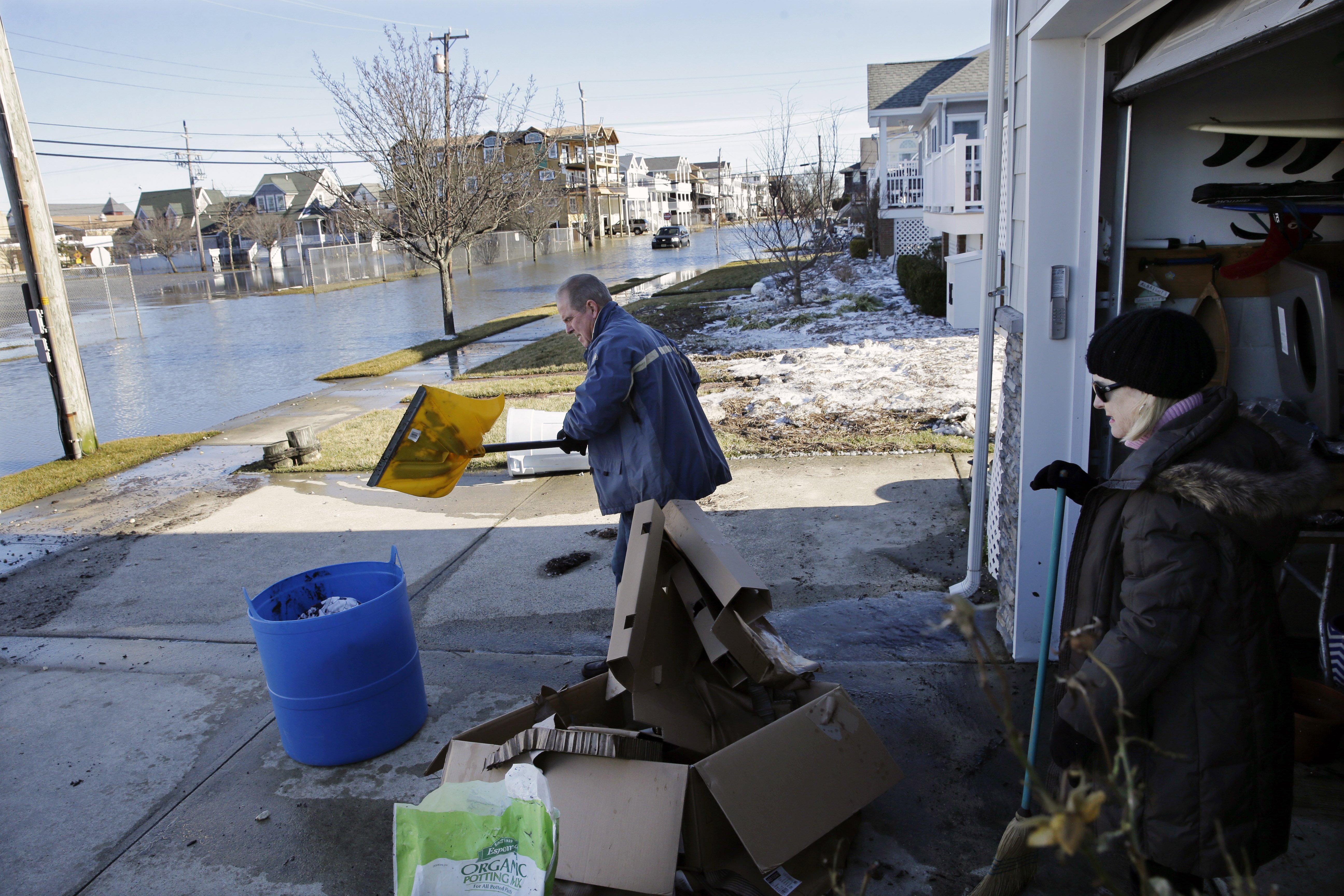 Blizzard flood in New Jersey