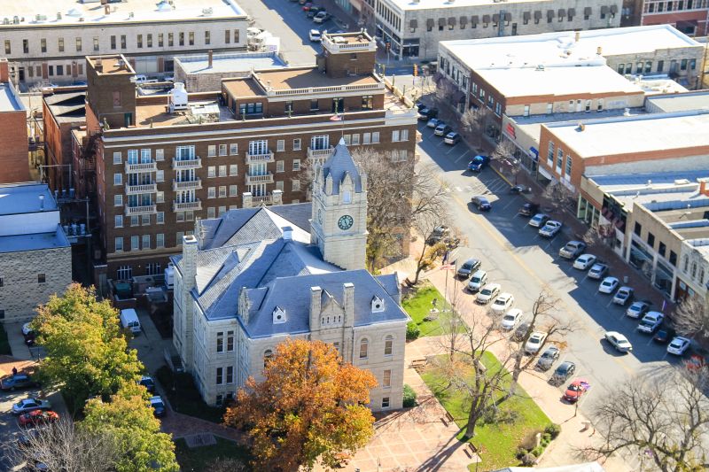 downtown Manhattan, Kansas