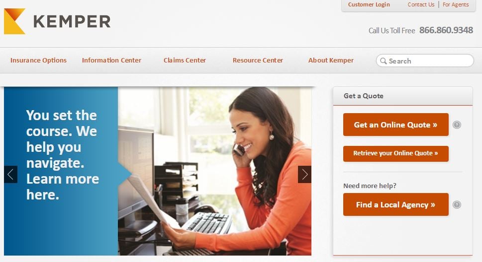 Kemper insurance website