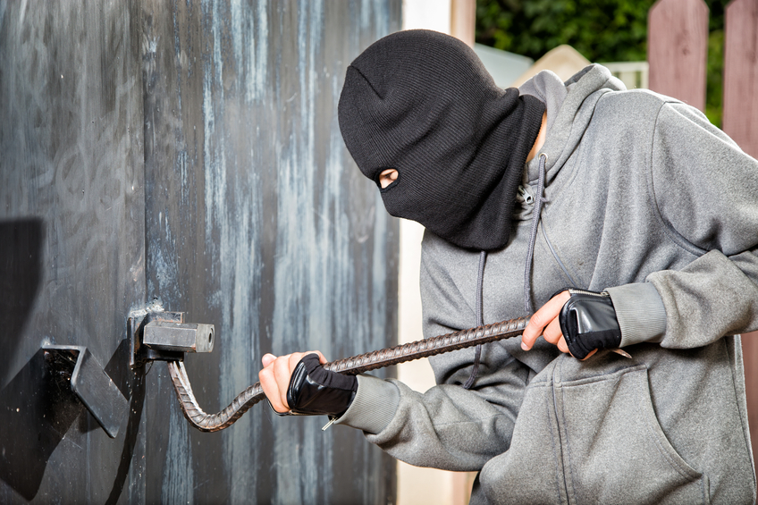 Breaking into a shed