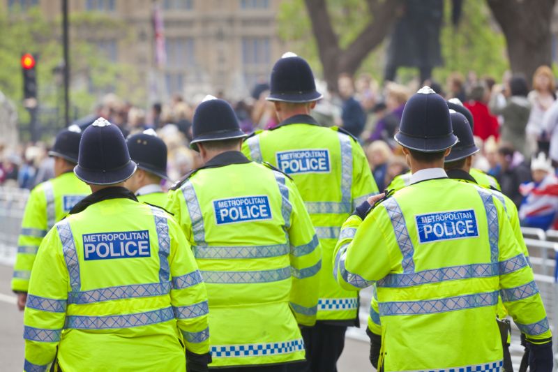 A group of London Metropolitan Police officers