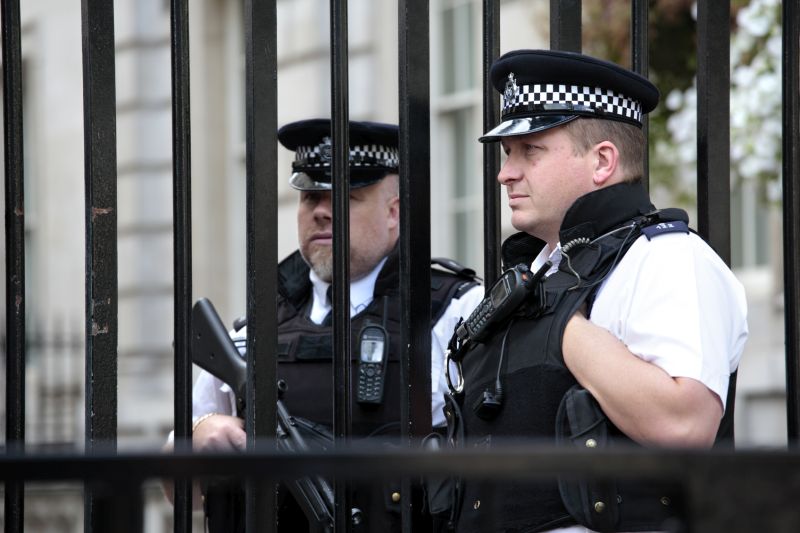 Armed London security officers