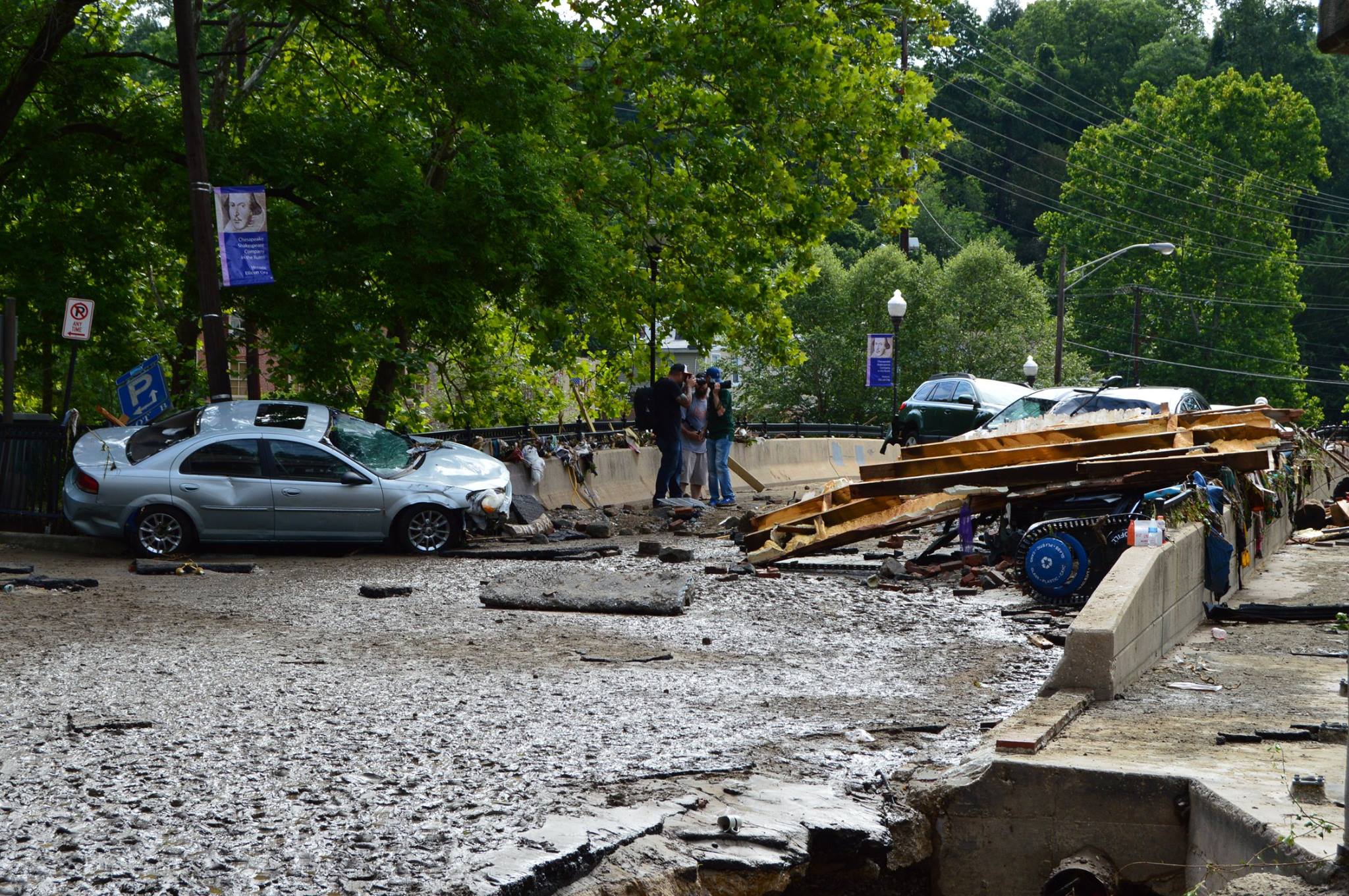 damaged bridge