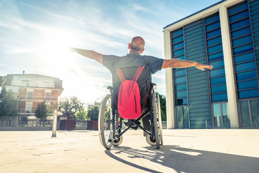 Man in wheelchair