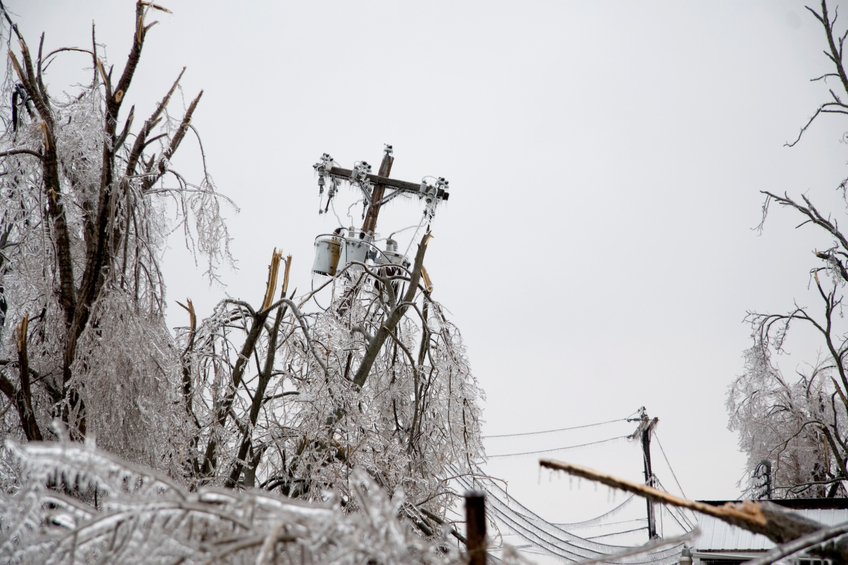 Winter power outage