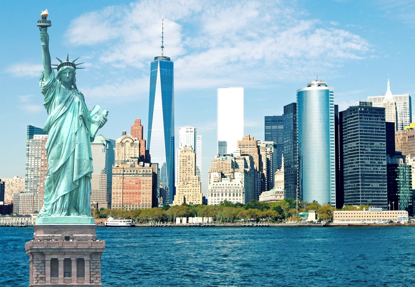 NYC-Statue-of-Liberty-Lower-Manhattan-skyline