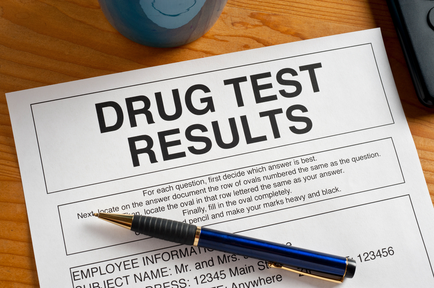 Drug test results