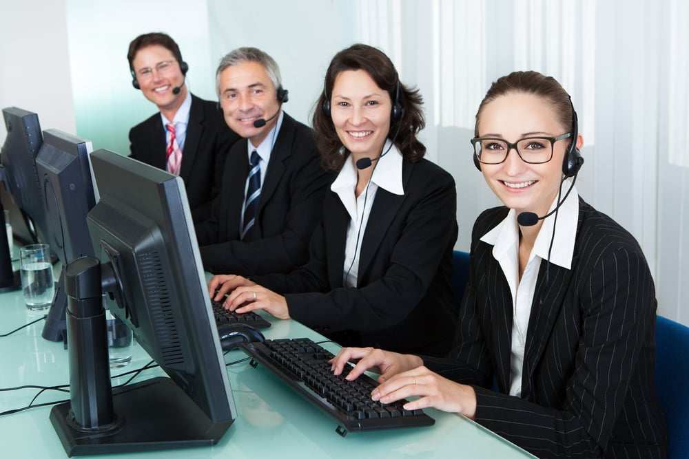 Professionals in call center