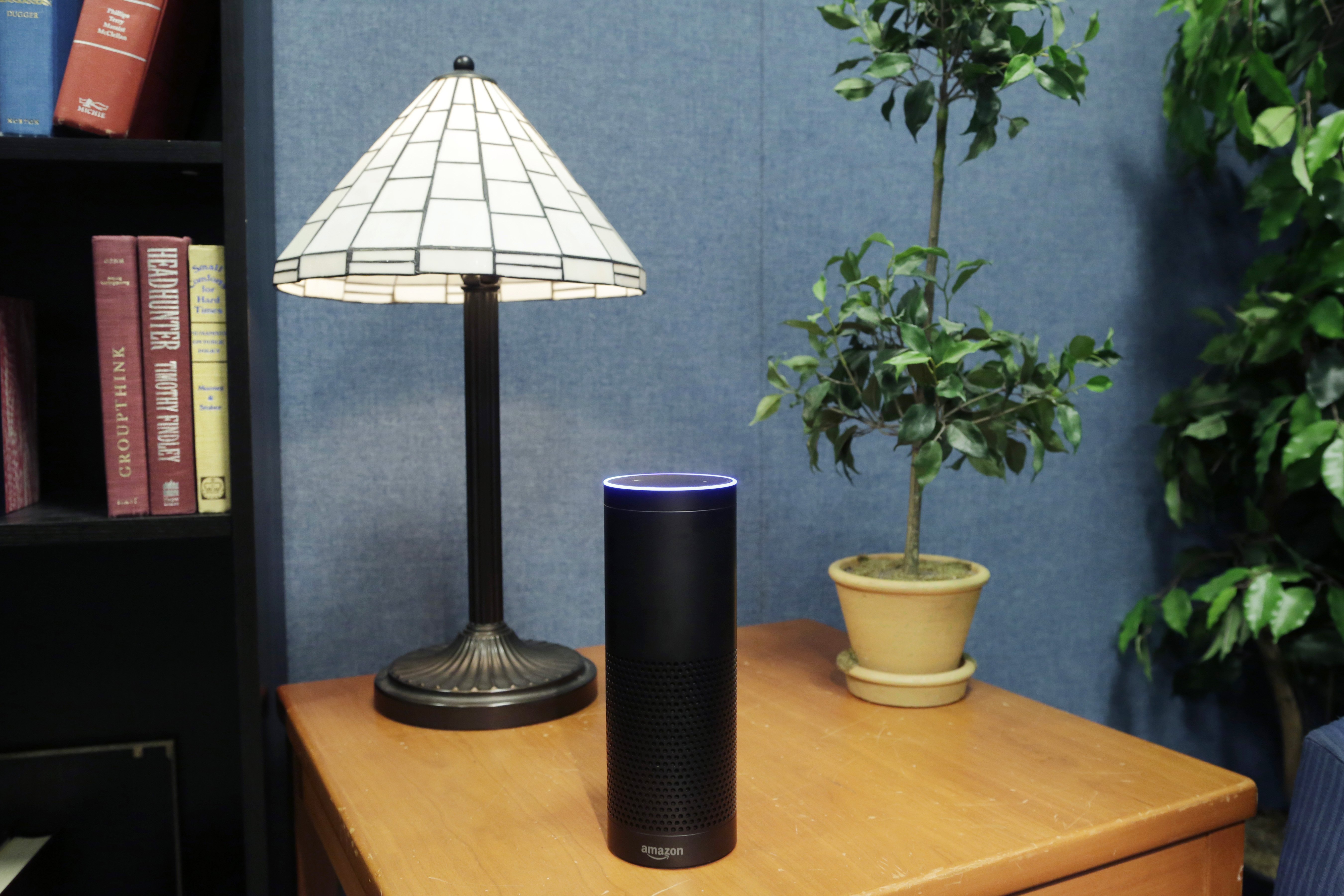 Amazon Echo on a table