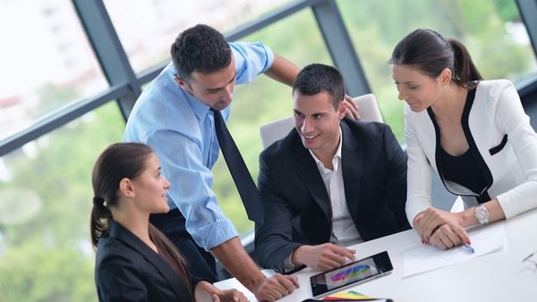 young professionals in a conference room